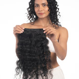 4 Clip Volumizer (Curly) Natural Black