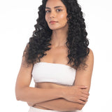 4 Clip Volumizer (Curly) Natural Black