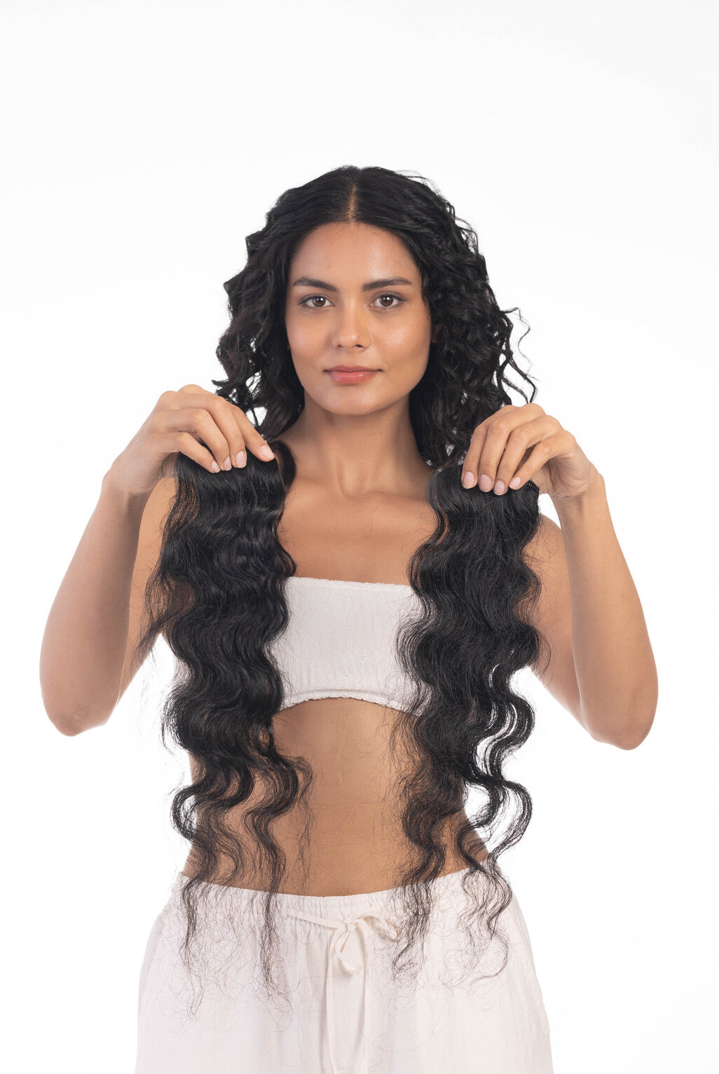 2 Clip Side Patches (Curly) Natural Black