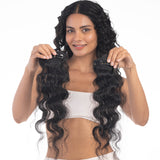 2 Clip Side Patches (Curly) Natural Black