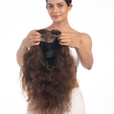 Silk Based Wigs (Curly) Medium Chocolate Brown