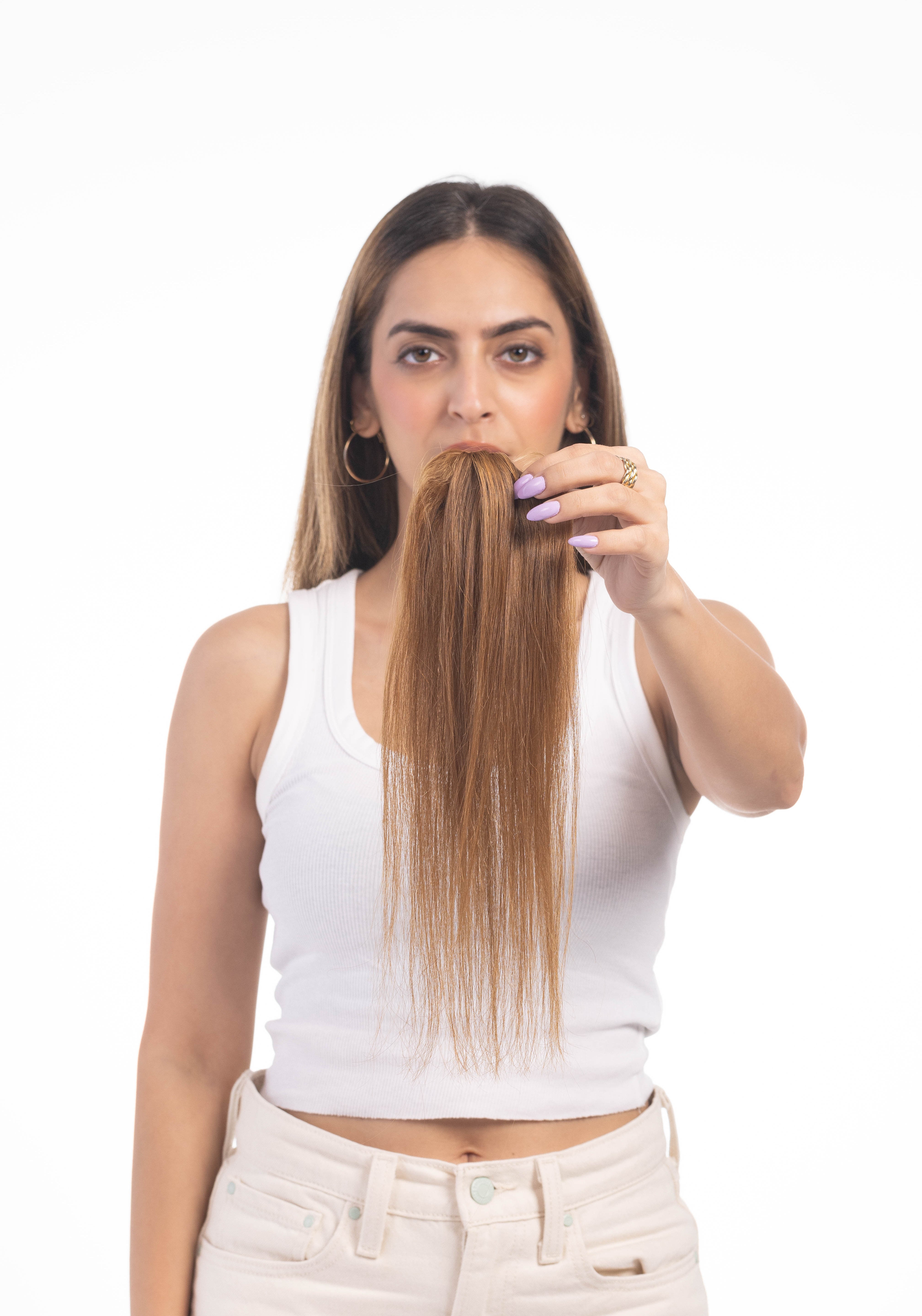 1 Clip Invisible Patch Light Golden Brown