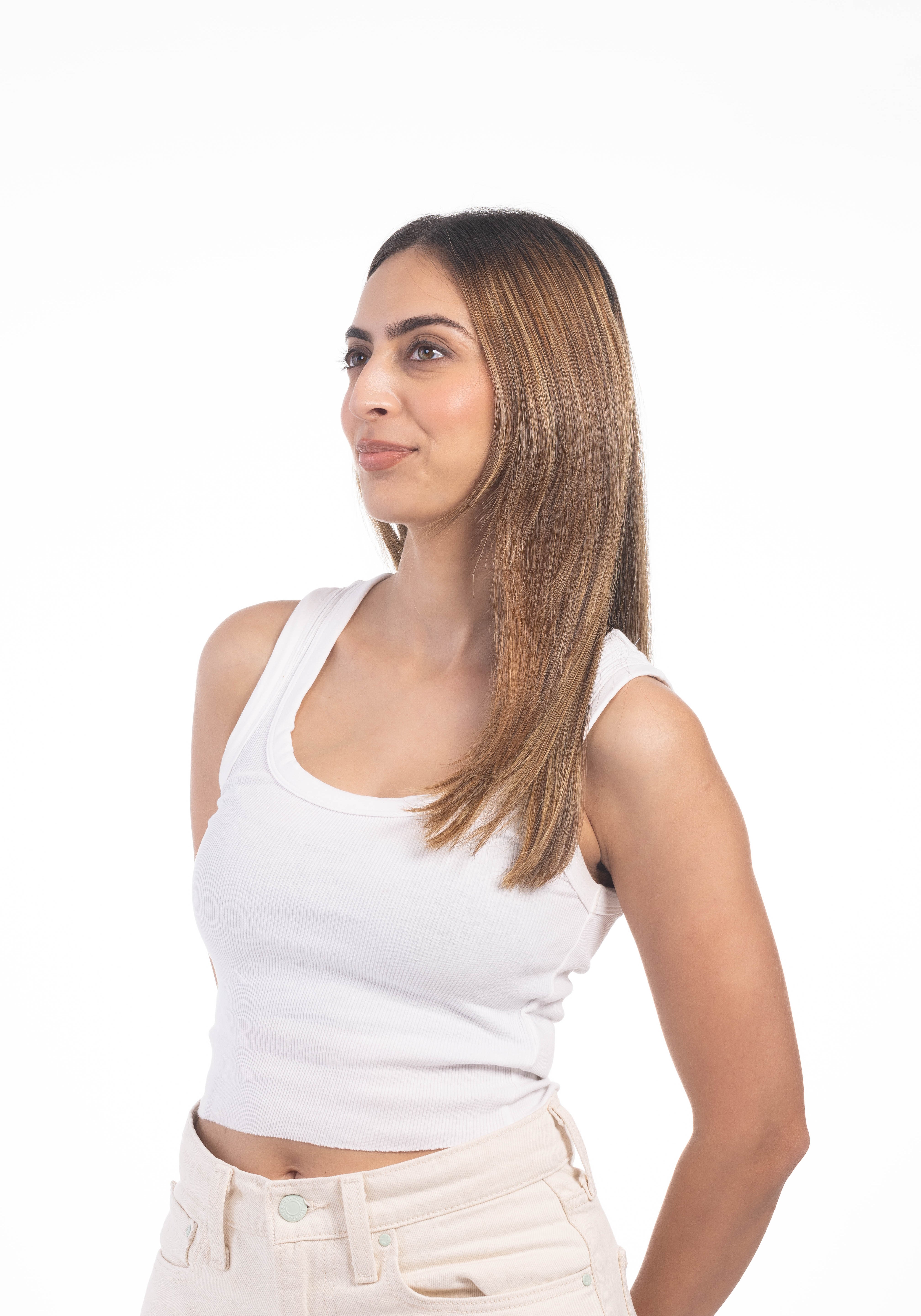 1 Clip Invisible Patch Light Golden Brown