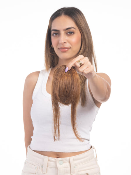 Clip in Bangs (small) Light Golden Brown