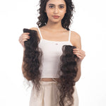 2 Clip Side Patches (Curly) Dark Brown