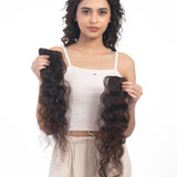 2 Clip Side Patches (Curly) Dark Brown