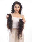 2 Clip Side Patches (Curly) Dark Brown