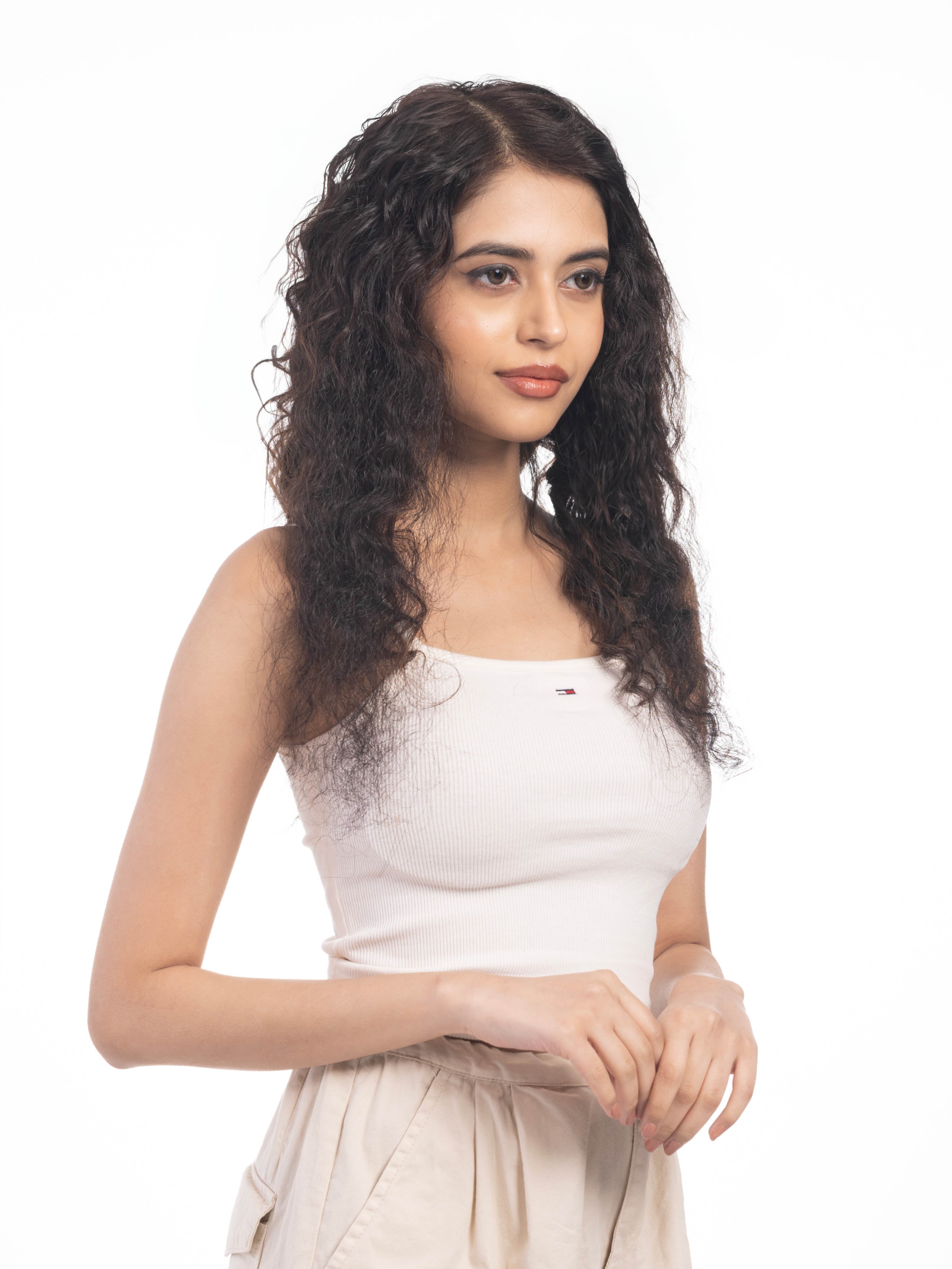 2 Clip Side Patches (Curly) Dark Brown