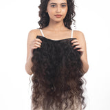 5 Clip Ear to Ear Volumizer (Curly) Dark Brown