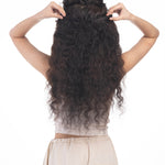 5 Clip Ear to Ear Volumizer (Curly) Dark Brown