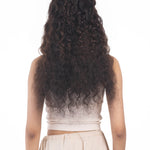5 Clip Ear to Ear Volumizer (Curly) Dark Brown