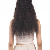 5 Clip Ear to Ear Volumizer (Curly) Dark Brown