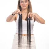 1 Clip Streaks Natural Black