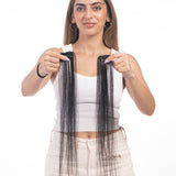 1 Clip Streaks Natural Black