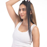 1 Clip Streaks Natural Black