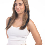 1 Clip Streaks Natural Black