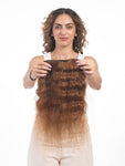 4 Clip Volumizer (Curly) Light Golden Brown
