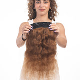 4 Clip Volumizer (Curly) Light Golden Brown