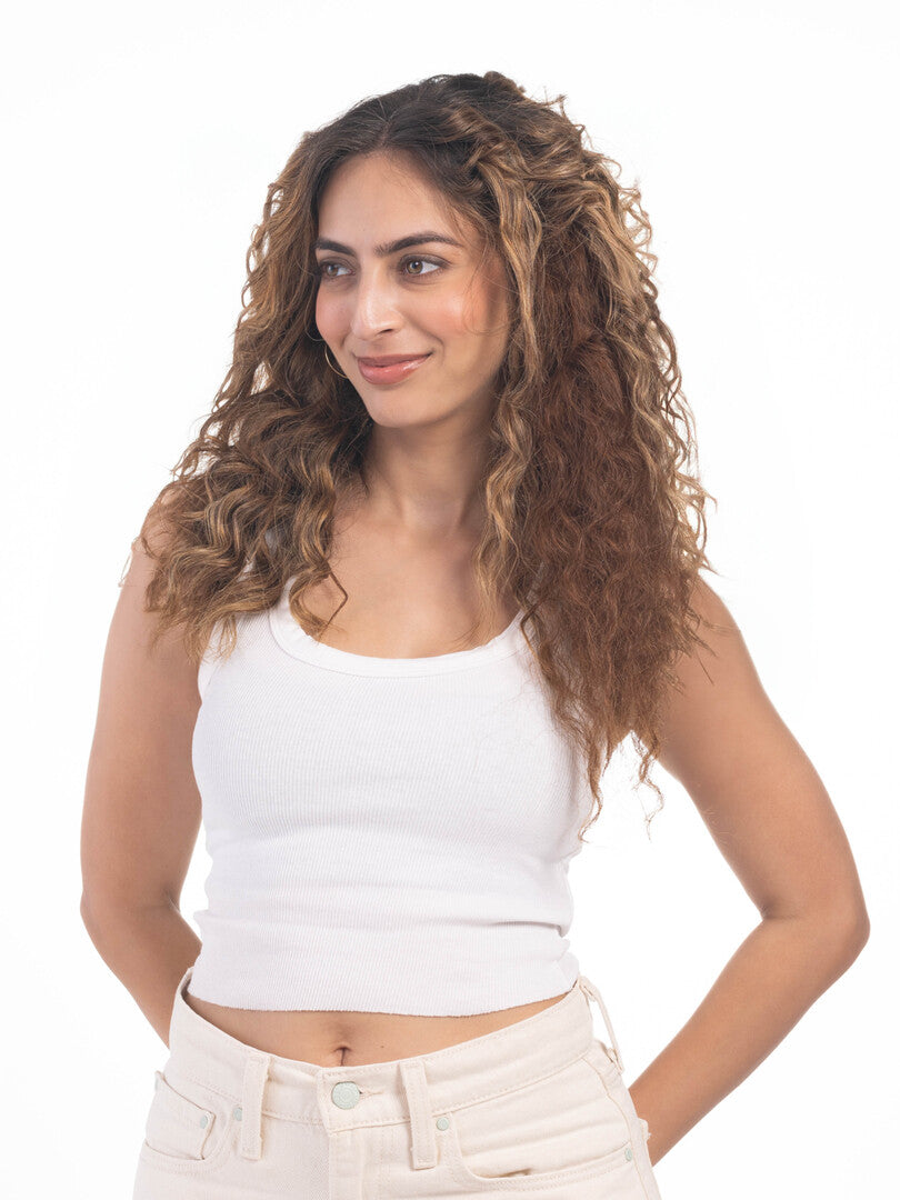 11 Clip Ear to Ear Volumizer (Curly) Light Golden Brown