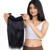 Halo Hair Extensions Natural black