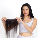 Receding Hairline Band With Elastic Dark Brown