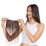 Receding Hairline Band With Elastic Medium Chocolate Brown