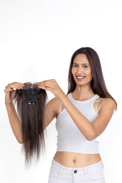 Face Frame With Elastic Topper Medium Chocolate Brown