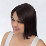 Mini Topper with Bangs Natural black