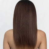 4 Clip Set - Medium Chocolate Brown