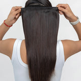 4 Clip Set - Dark brown