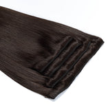 4 Clip Set - Dark brown