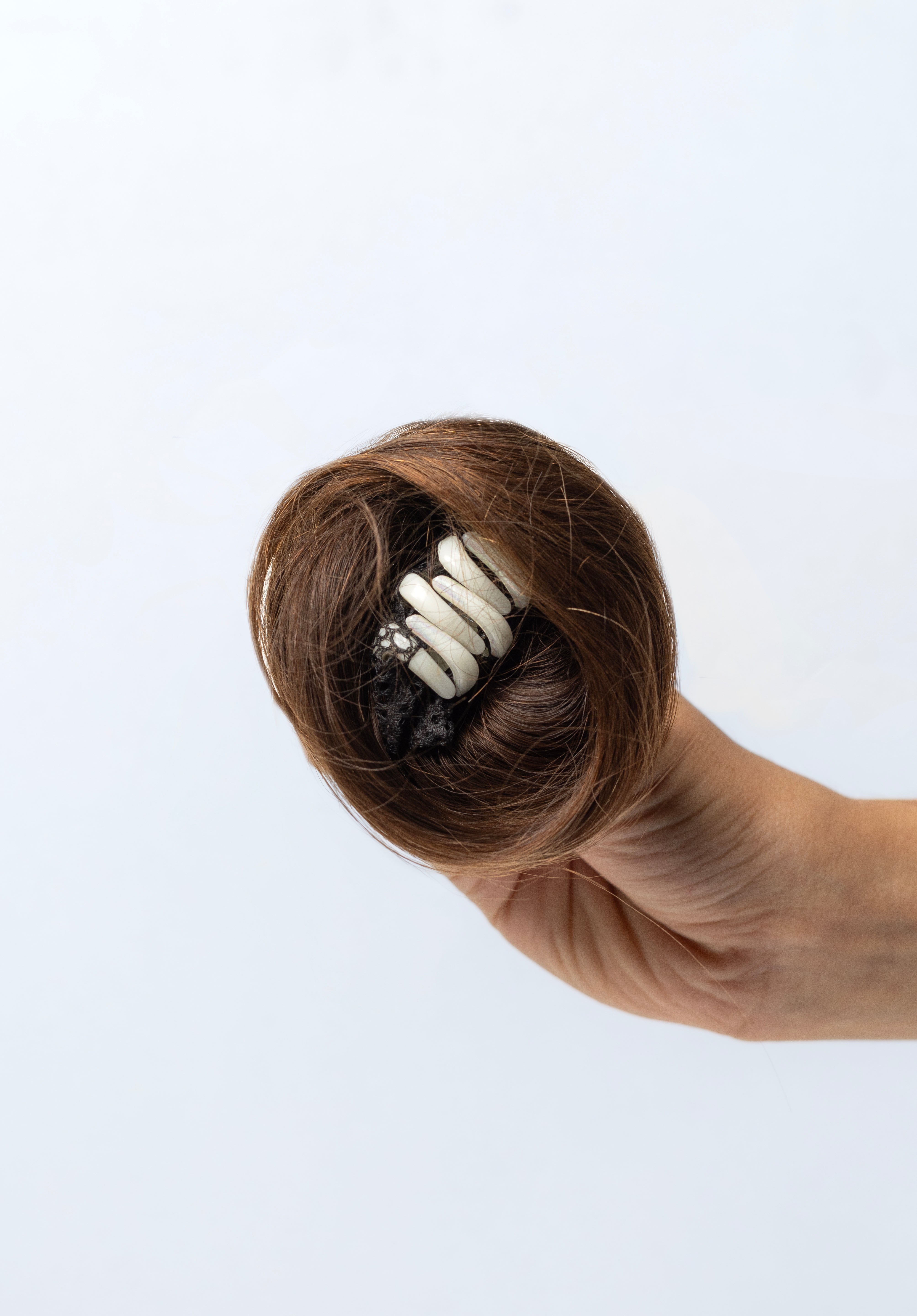 Clip On Bun - Medium Chocolate Brown