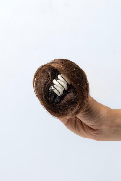 Clip On Bun - Medium Chocolate Brown