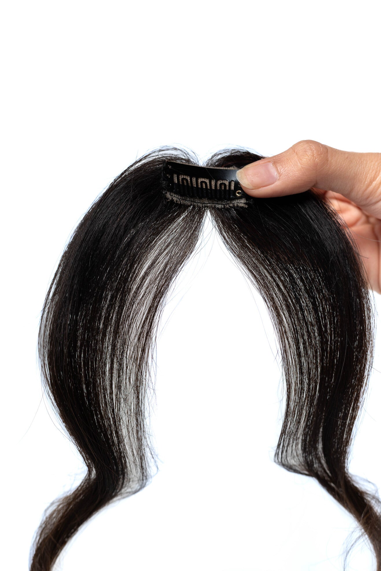 2 Clip Hairline Topper – Natural Black