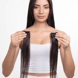 Face Frame Streaks  Dark Brown