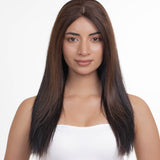Elastic Frontal Topper Dark Brown
