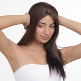 Elastic Frontal Topper Dark Brown