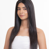 Elastic Frontal Topper Natural Black