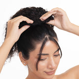 Curly Top Knot Dark Brown