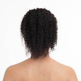 Curly Top Knot Dark Brown