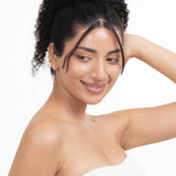 Curly Top Knot Dark Brown