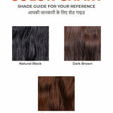 Mini Topper with Bangs Dark Brown