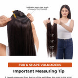 U Shape Volumiser Dark Brown