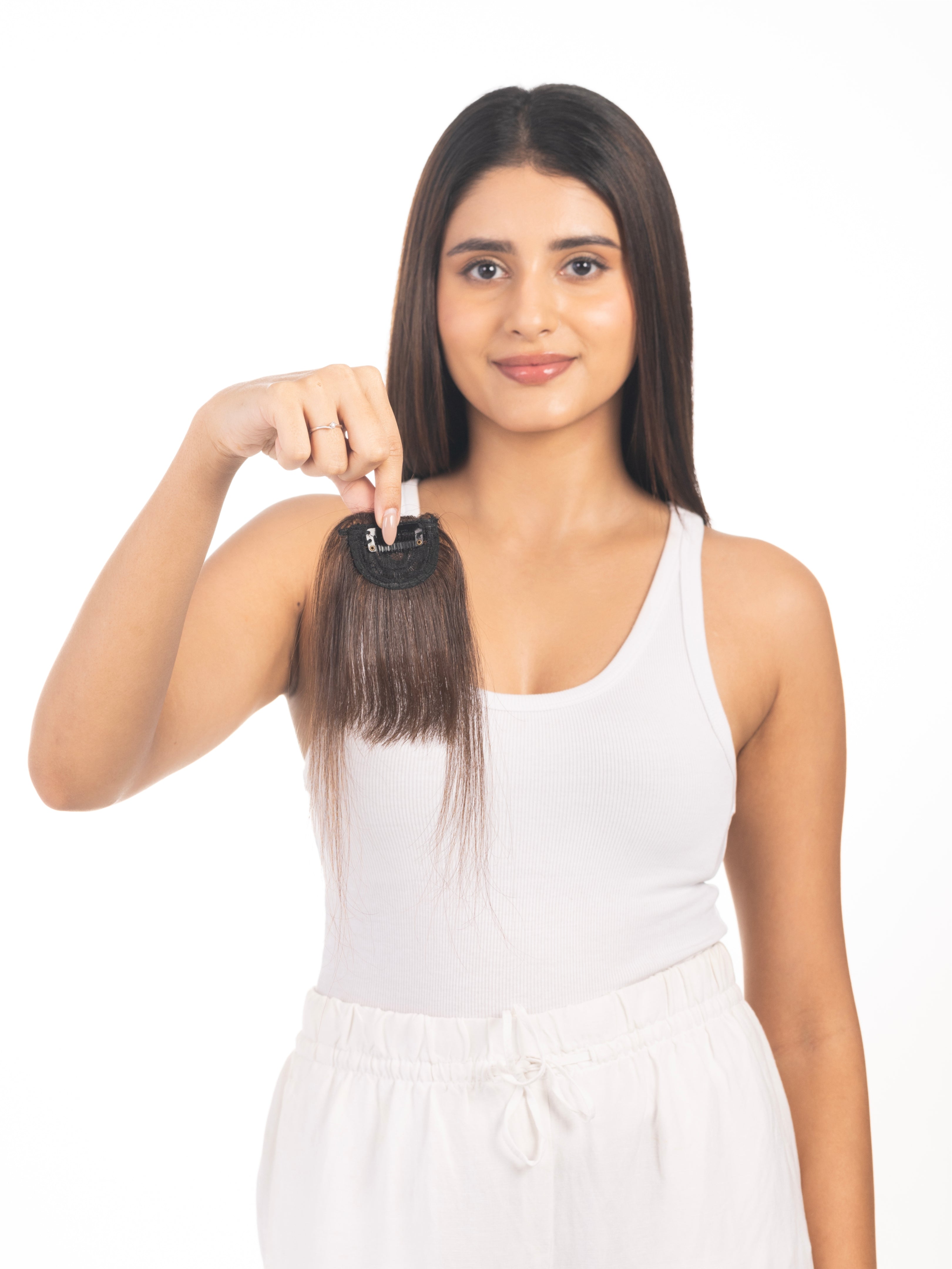 Clip in Bangs (small) Medium Chocolate Brown