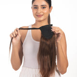 Wrap Around Ponytail Extensions Medium Chocolate Brown