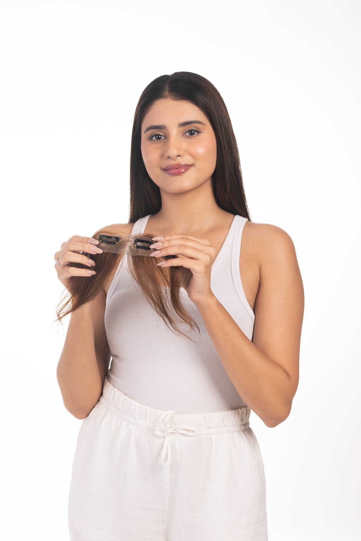 Front Fringe Medium Chocolate Brown