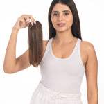 1 Clip Invisible Patch Medium Chocolate Brown