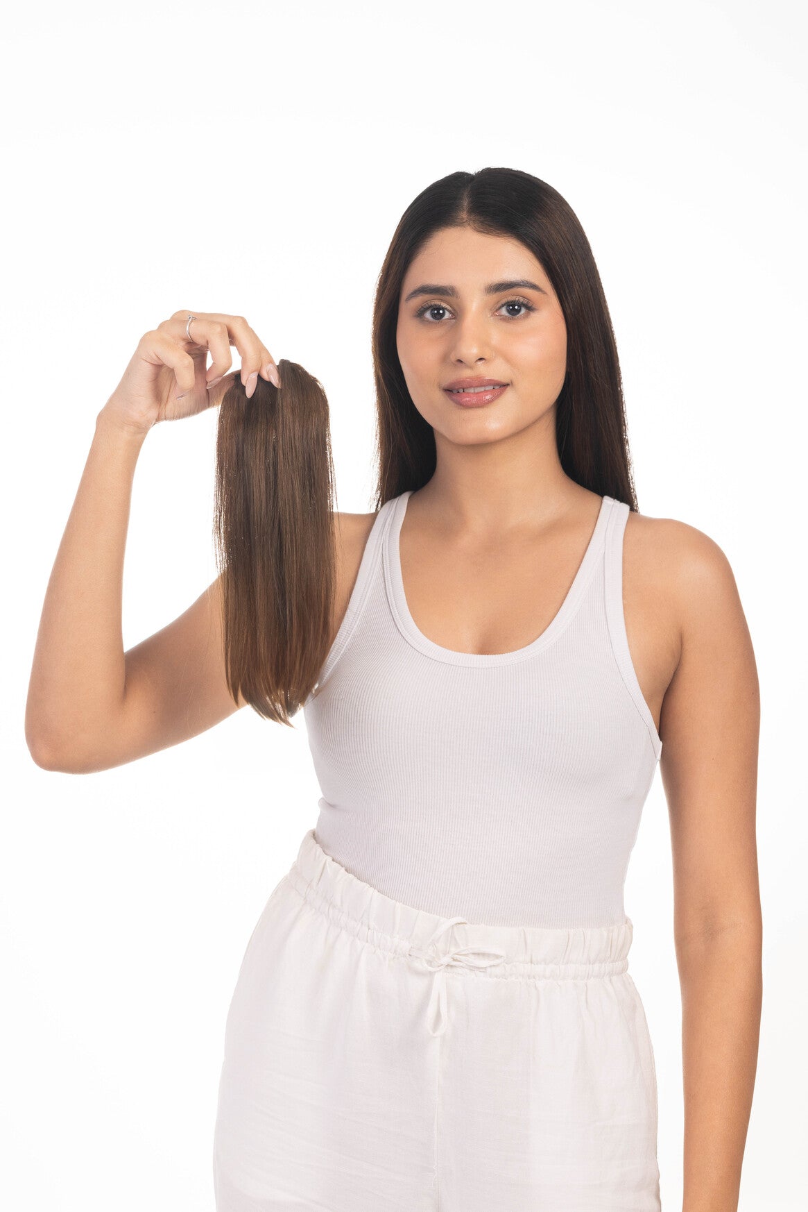 1 Clip Invisible Patch Medium Chocolate Brown