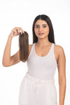 1 Clip Invisible Patch Medium Chocolate Brown
