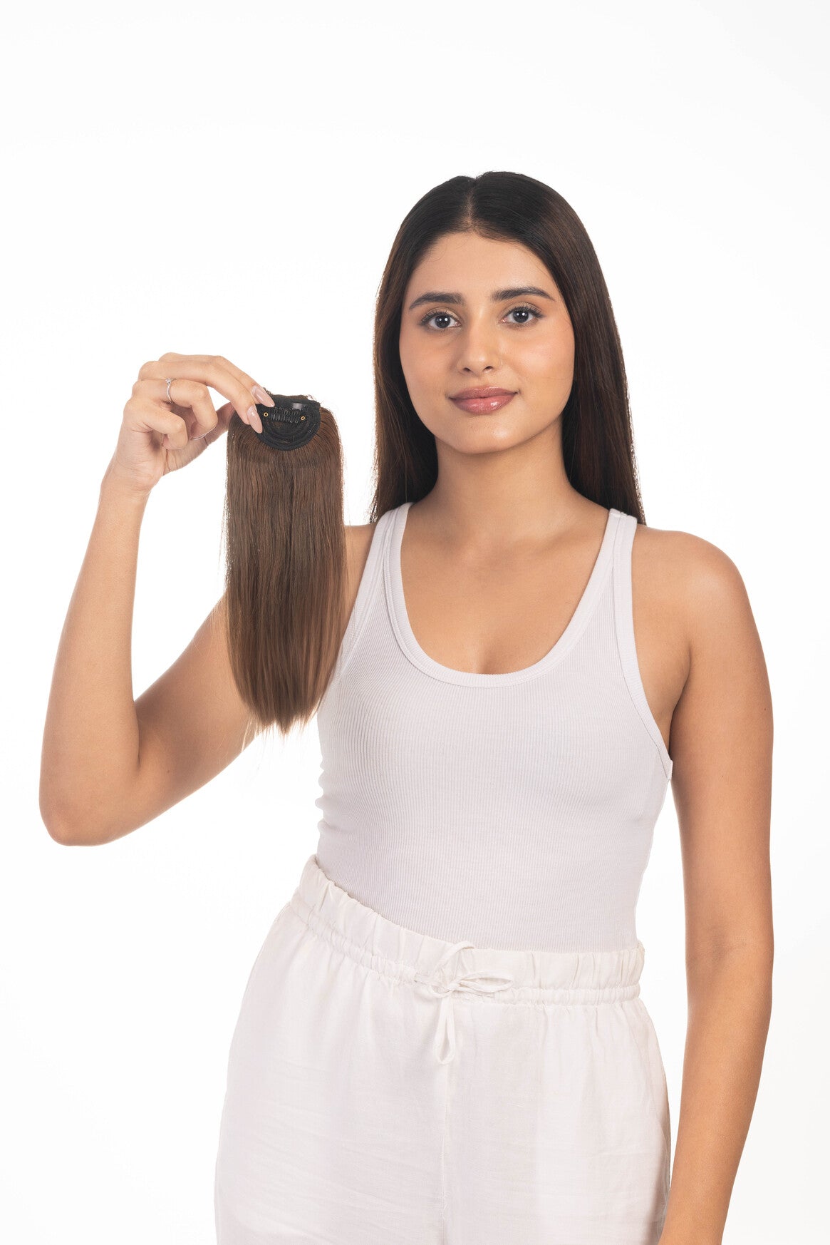 1 Clip Invisible Patch Medium Chocolate Brown